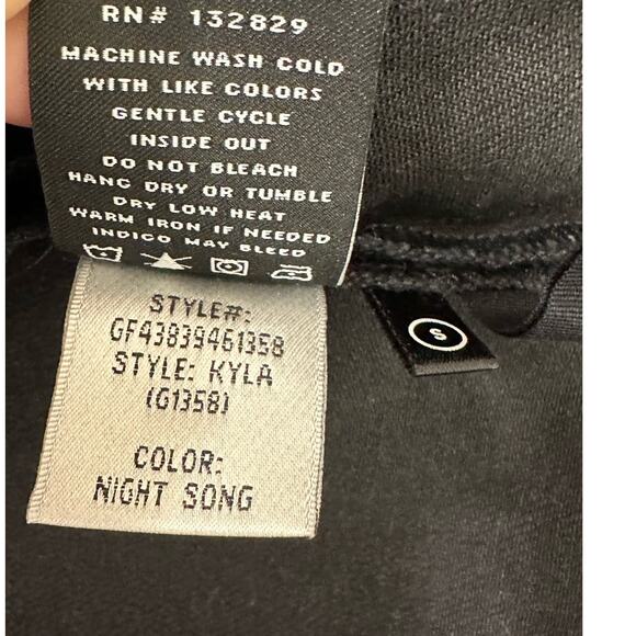 GRLFRND black denim one shoulder crop top size Small - Picture 6 of 11